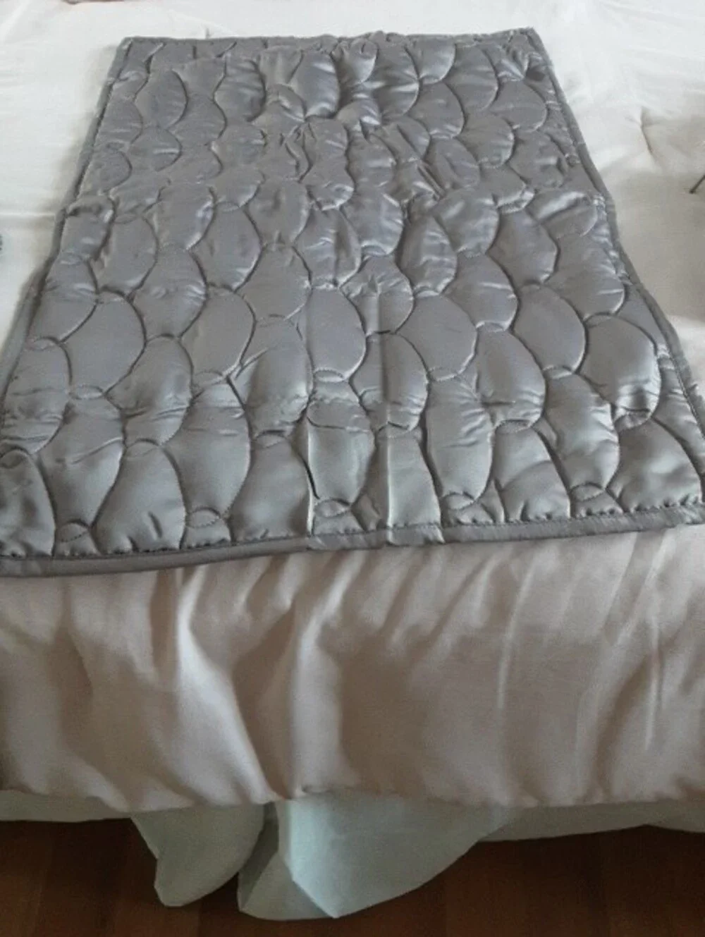 Home Bedding Quilted Pillow Set - Gray and Light Blue